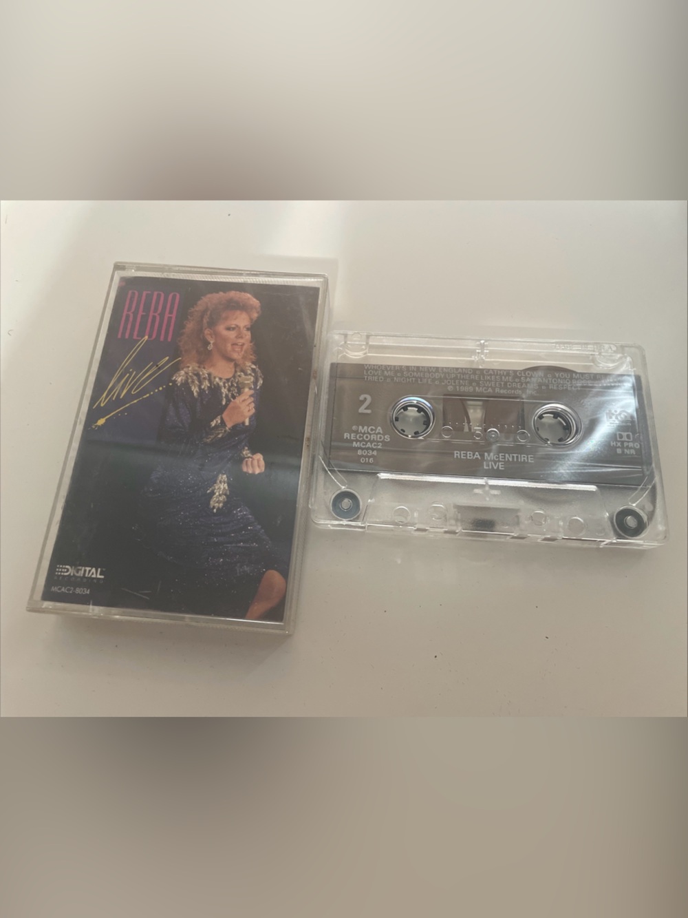 Reba Live by Reba McEntire (Cassette, Sep-1989, , MCA Records)